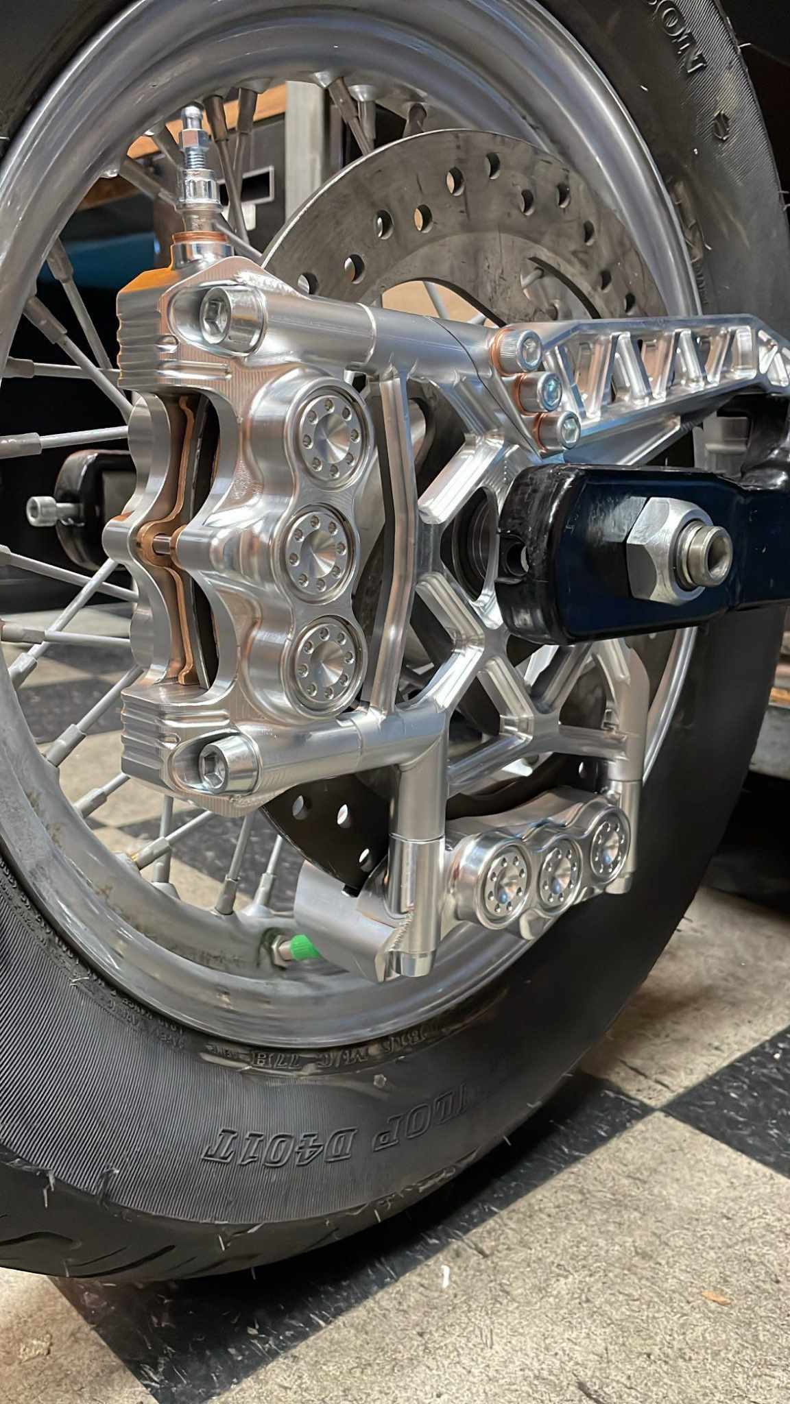 Dual Caliper Bracket - 06+ Dyna - American Suspension