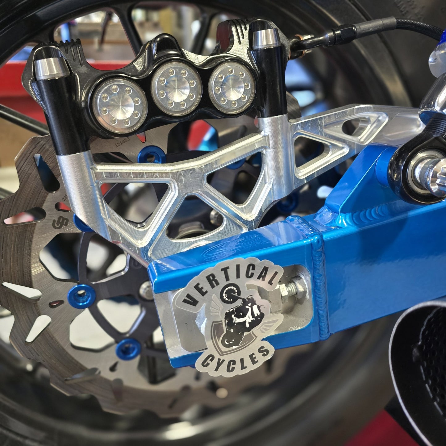 VBX Series – Brake Extension Rear Radial Caliper Bracket, Dyna 06+
