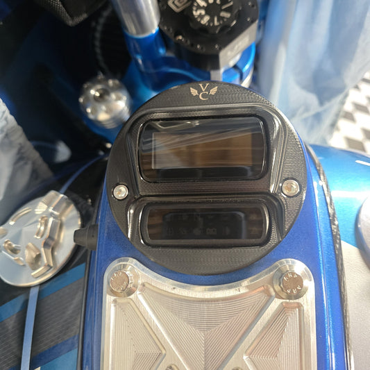 Koso HUD gauge, dyna dash relocation